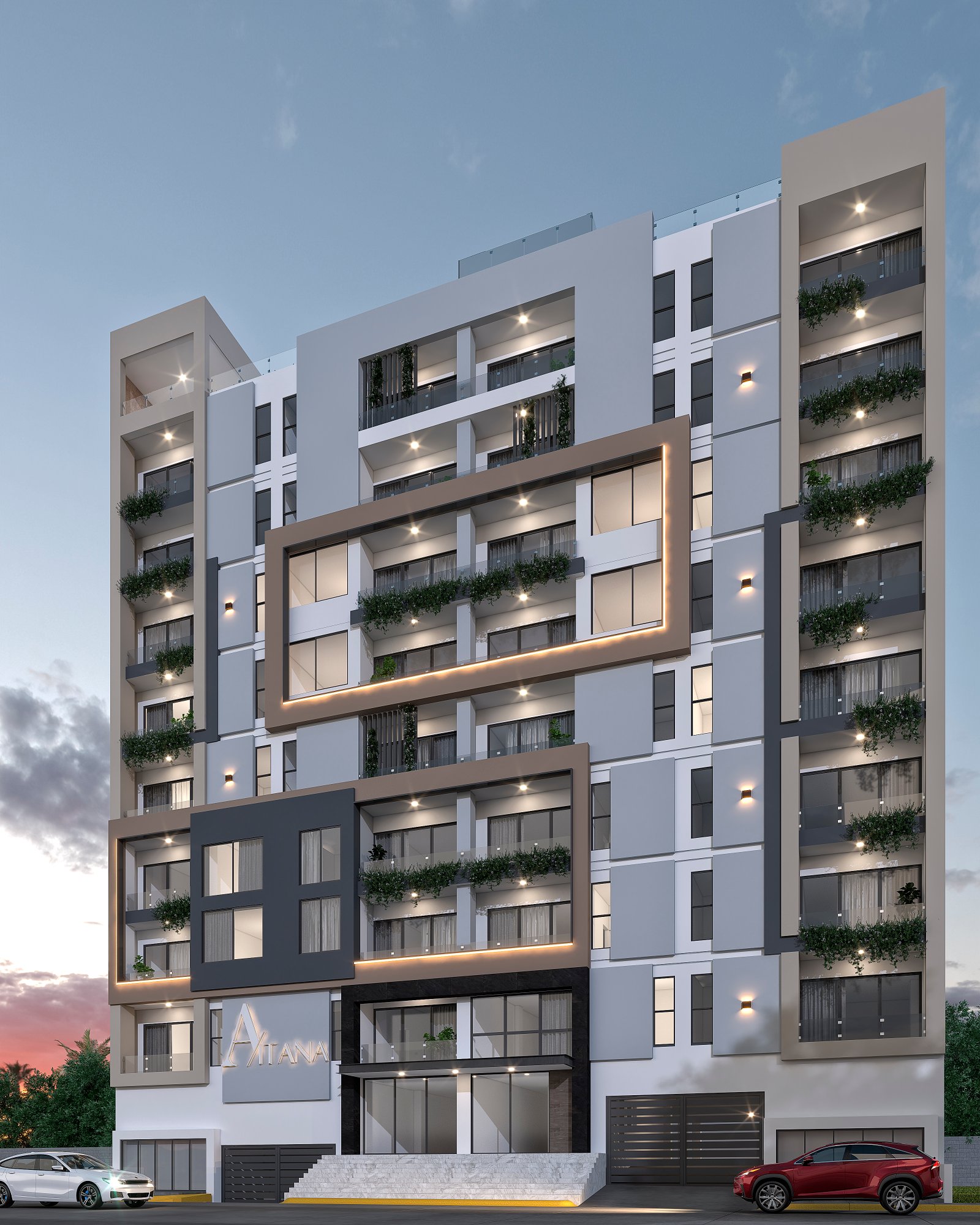 Fachada Aitana Condos en preventa